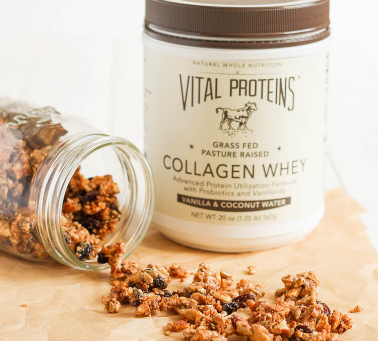 Vanilla Spice Grain-Free Granola {with Vital Proteins Collagen Whey}