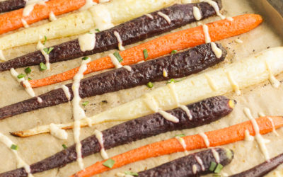 Roasted Carrots with Creamy Citrus Drizzle